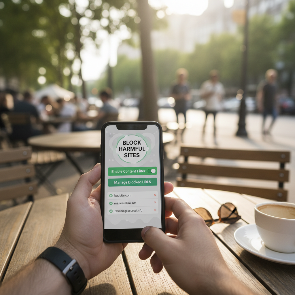 휴대폰 유해 사이트 차단 방법